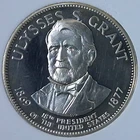 1970 Ulysses S. Grant - Sterling Silver Medal/Round - Franklin Mint - 33 grams