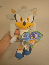 SILVER 35th Anniversary Plush NEW W/TAGS Sonic The Hedgehog Jakks Pacific