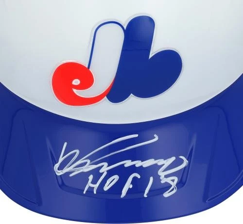 Vladimir Guerrero Montreal Expos Signed Replica Batting Helmet w/HOF 18 Insc - Image 2 of 2