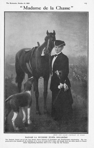 DUCHESSES D'UZES Anne de Rochechouart de Mortemart - Antique Print 1913