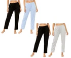 2 Pack Women's Ladies Pyjama Bottoms Lounge Pants Trousers Night PJS UK S-XXL