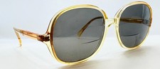 Vintage Pennoptics 821B Brown Oval Horn-Rim Sunglasses FRAMES ONLY Hong Kong