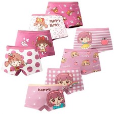 Girls  Cartoon Cotton Panties   Cute Multipack Boxer Briefs for Children