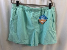 NWT Men's Columbia Light Blue Backcast III Water Shorts Swim Trunks 6  Men's XL