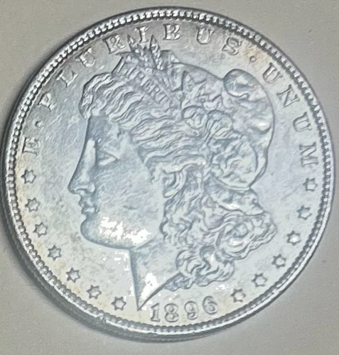 1896 P Morgan, very nice BU, great luster, no reserve, Sigma tested, free ship