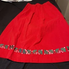 The Eagles Eye Women Christmas Skirt Size Large Red