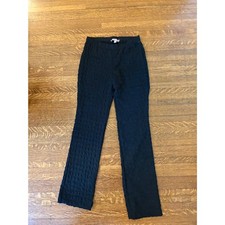 Urban Outfitters Black Textured Flare Pants Size Small Y2K Pull On