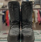 Gucci GG Supreme Logo Monogramme Lacets Lune Chaussures Bottes de Neige Taille 8 (Convient 8 10)