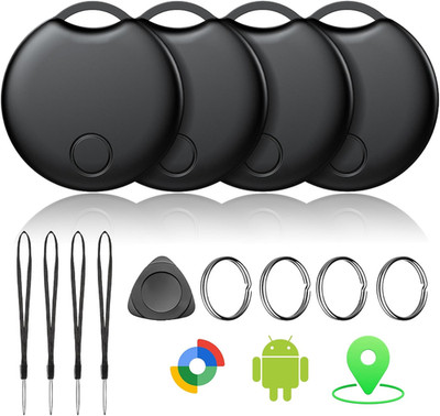 Air Tracker Tags-4 Pack for Android, Bluetooth Tracker Works with Google S Find