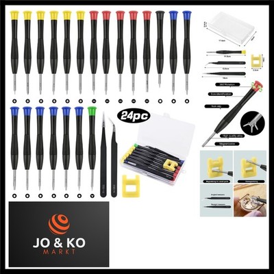 Mini Schraubenzieher Set, 24 Stück Brillen Schraubendreher, 21 Uhrmacher Schr...