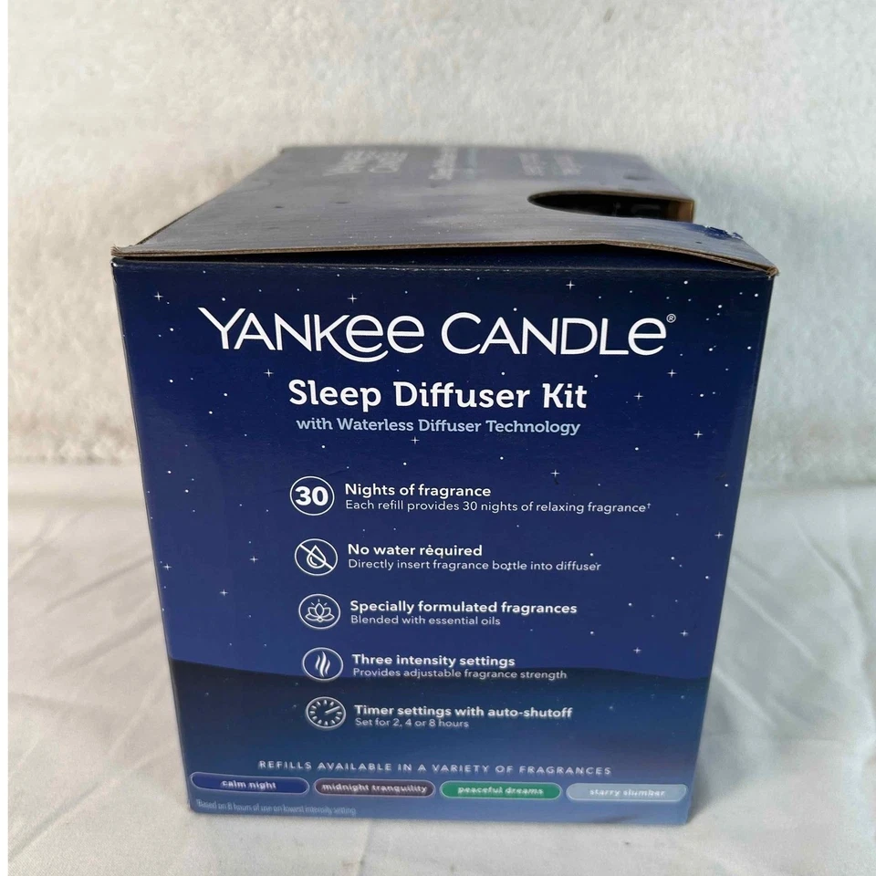 Yankee Candle Sleep Diffuser Kit Calm Night Lavender Eucalyptus Vanilla NEW - Image 3 of 4