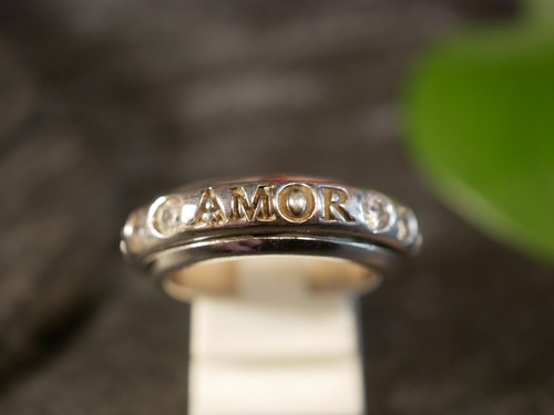Toller 925 Sterling Silber Ring Meditationsring Drehbar Amor Zirkonia Modern
