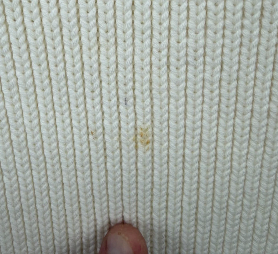 The Row Women's Knit Sweater Sz M Ivory White Bell Sleeve Long Wool Crewneck - Image 2 of 4