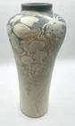 10" TALL VINTAGE WELLER HUDSON HAND PAINTED VASE-DRAPING PASTEL FLOWERS-CA:1920S