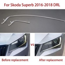 2pcs Right Car Headlights DRL For Skoda Superb 16-2018 Light Guide Strip Ballast