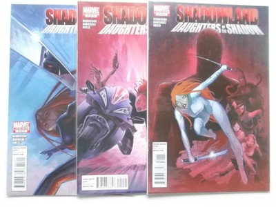  Shadowland: Daughters of the Shadow  Heft 1 2 3 komplett US Marvel 2010 Zustand