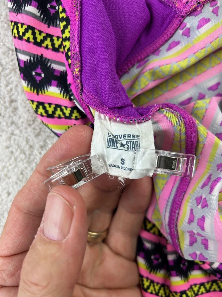 Converse One Star Tankini Swimsuit Womens Small Halter Top Tribal Swim Bathing S - Image 3 of 4