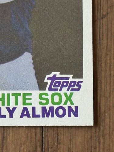 1982 Topps #521 Billy Almon versione True Blackless senza firma raro!! Foglio C - Foto 5 di 6