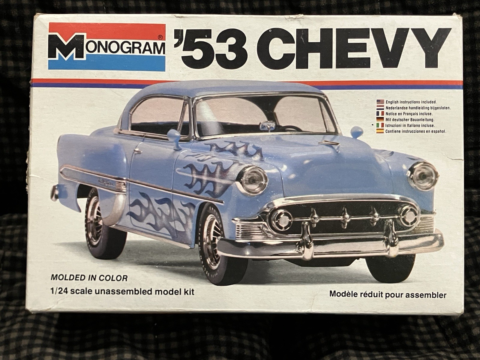 Monogram Chevrolet Bel Air '53 1/24 Model Kit 2237 1978 Rare