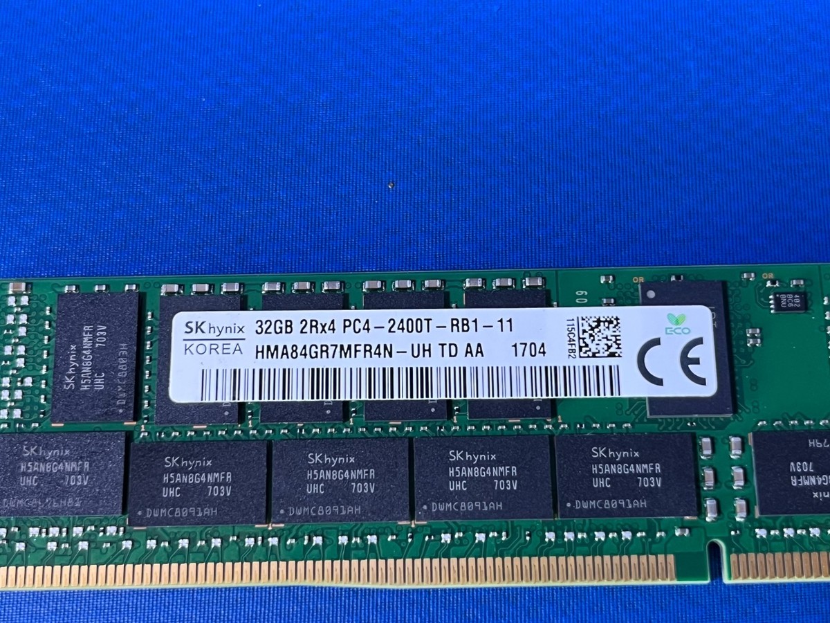 SK hynix 32GB ECC Server RAM 2Rx4 PC4-2400T-RB1-11 DDR4