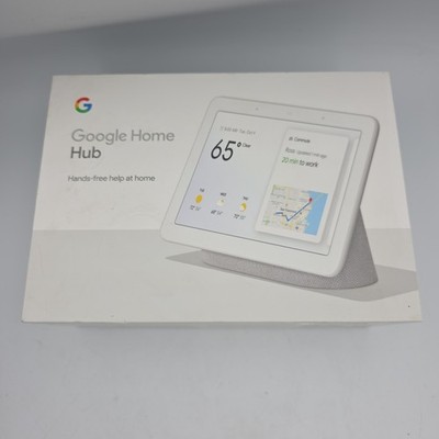 Google Nest (Home) Hub with Google Assistant (GA00516-US) - Chalk (Gray) -READ