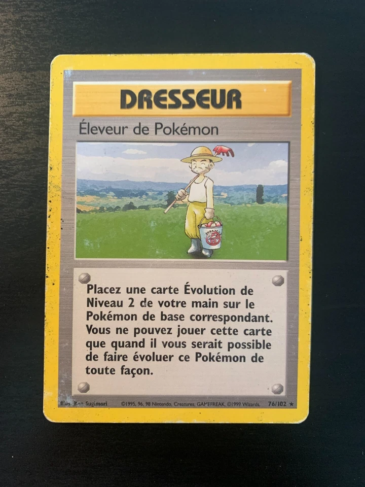 Carte Pokémon : Eleveur de Pokémon 76/102 Edition 2 Set de Base Wizards Français - Photo 1/2