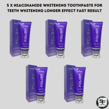5 x Niacinamide Whitening Toothpaste Teeth Whitening Longer Effect Fast Result