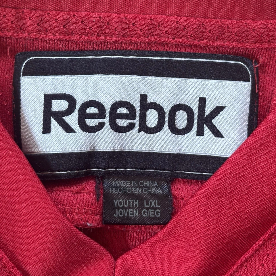 Reebok Wisconsin Badgers Hockey Jersey Sweater Red NCAA Youth XL Adult S - Image 3 of 4