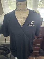 Women's XL Black Monogrammed Polycotton Scrubs Top w/Pockets by Cherokee Work