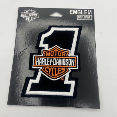 Harley Davidson Motorcycle Number 1 One Patch HD Hat Vest Jacket Badge 4 