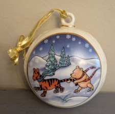 Lenox Disney Classic Winnie the Pooh Tigger Wintery Adventure Round Ornament
