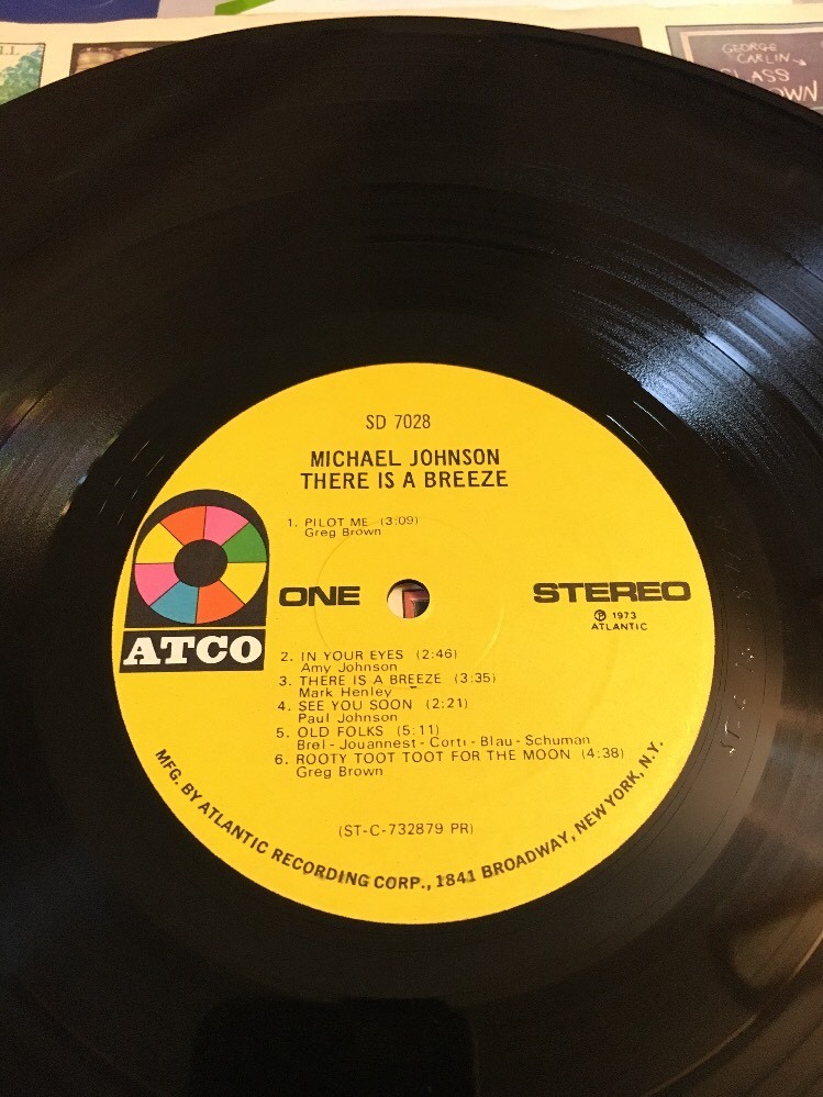 Michael Johnson There Is A Breeze 1973 Lp 33rpm SD7028 | eBay