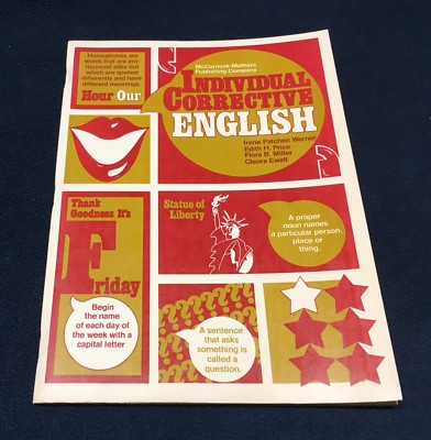 INDIVIDUAL CORRECTIVE ENGLISH - STUDENT WORKBOOK - RED/ GOLD LEVEL - UNUSED