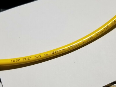 General Cable 2133777E GenSPEED 5000 24/4P F/UTP Cat5e Network CMR Yellow /100ft