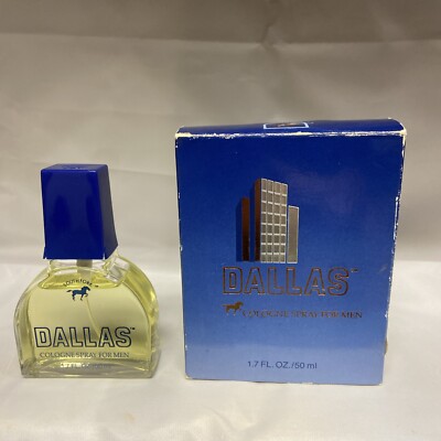 Dallas Cologne Spray for Men 1.7 fl oz New in Vintage Box. Cap is cracked.