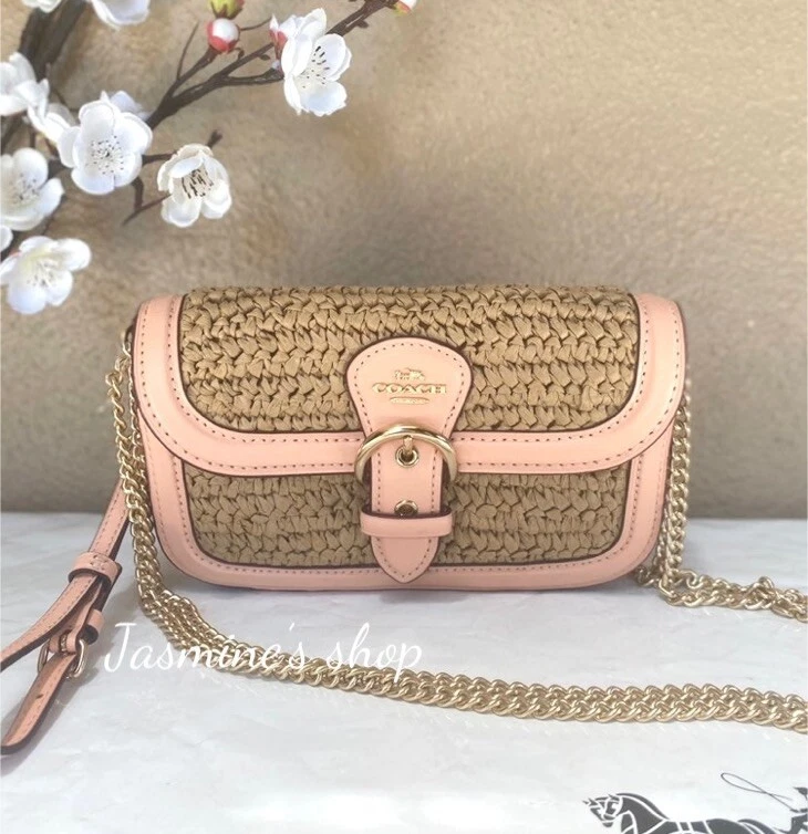NWT Coach Kleo Crossbody - Natural/Faded Blush C9925 | eBay