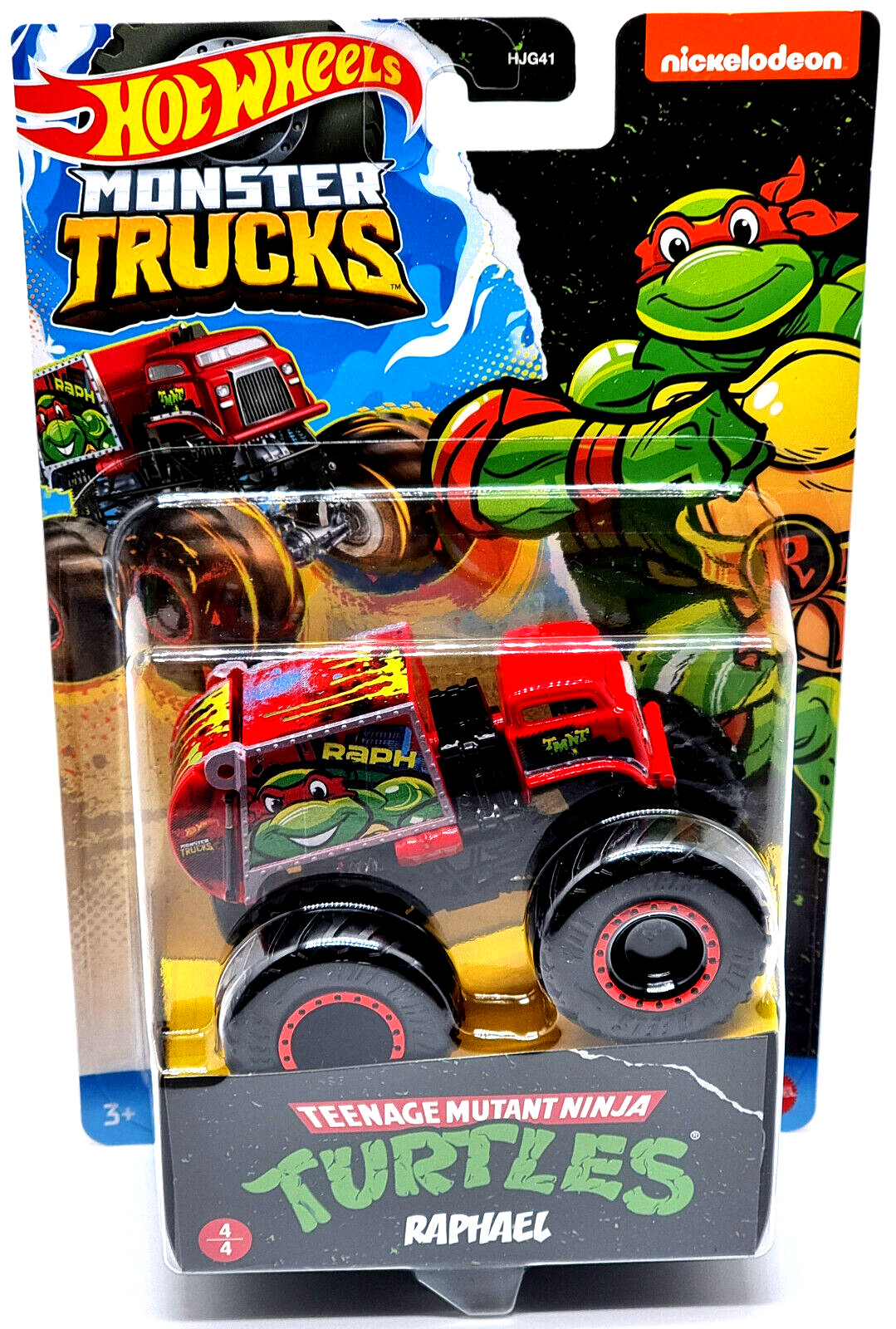 Mattel Hot Wheels Монстр Траки Черепашки-ниндзя-мутанты HKM21 Raphael 4490₽