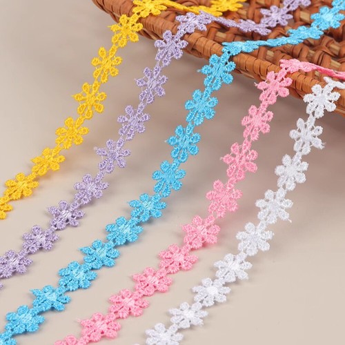 13/15/25mm Guipure Embroidered Daisy Flower Lace Trim Sewing and Embellishment - Picture 4 of 63