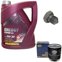 MotoröL ÖLfilter SM836 5W30 5Liter + ÖLablassschraube FüR Audi 200 VW Polo