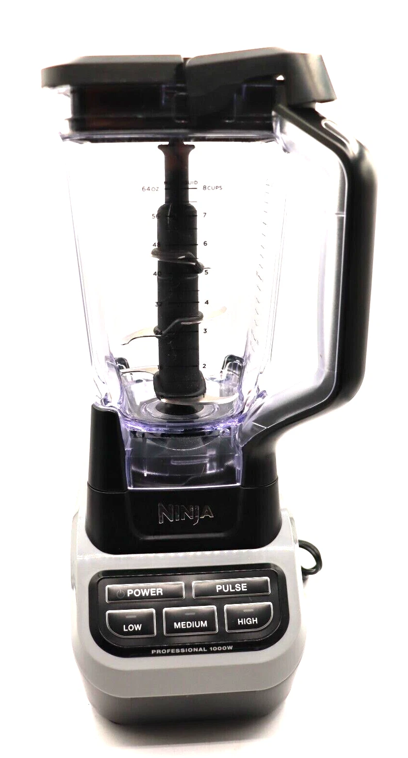 Ninja Professional Blender 1000W BL610, in Black, with Manual and Recipe Booklet