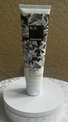 IGK - Expensive Glaze Clear Gloss Top Coat 4.2 oz. New, Sealed