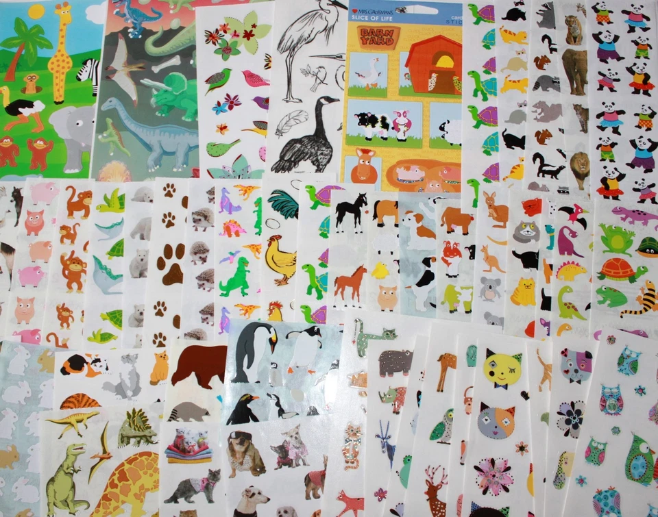 MRS. GROSSMAN'S Mrs. Grossman sticker 1 sheet Animals C - You Choose