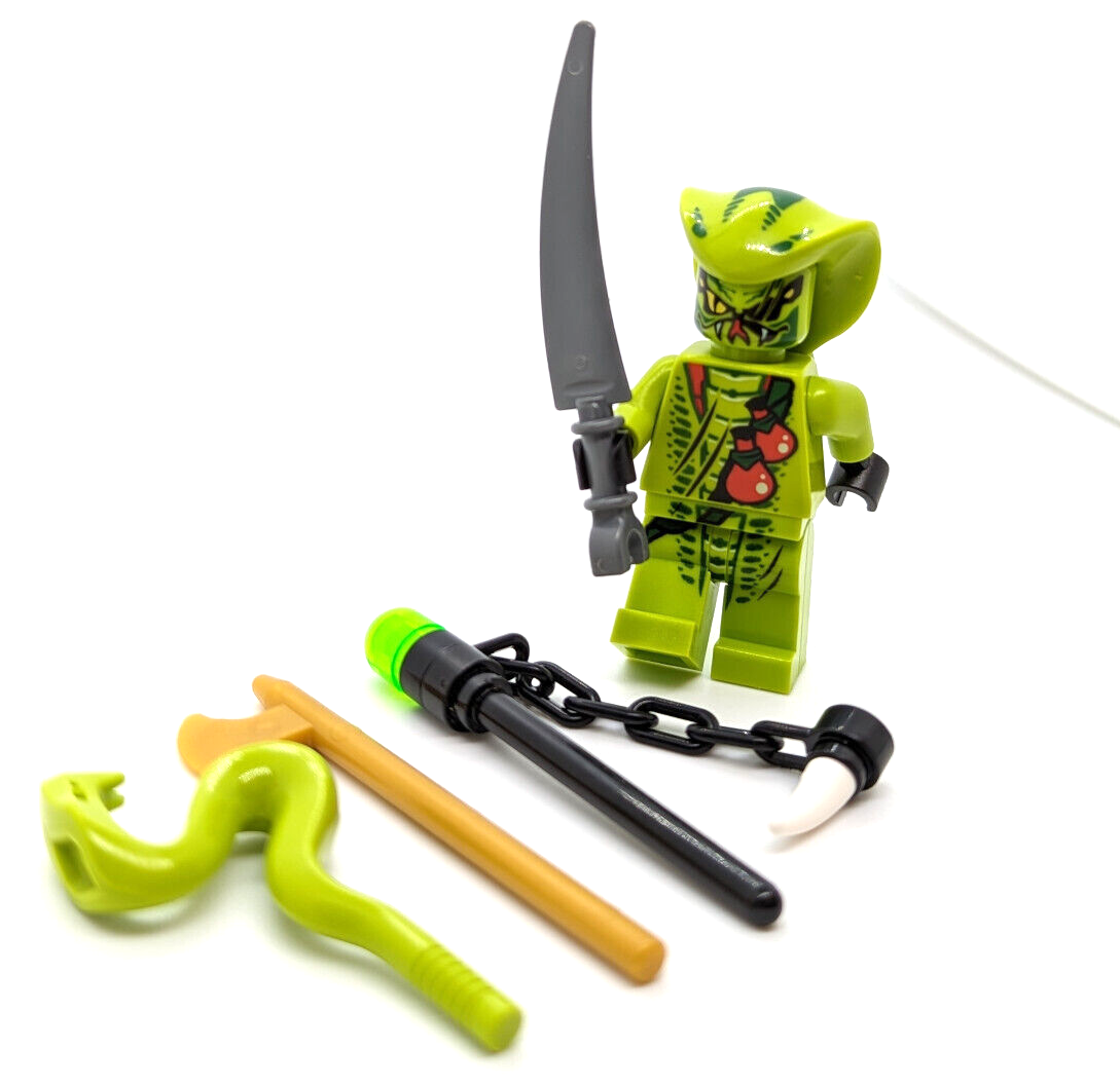 lalasasa Lego Ninjago Minifigure - Lasha, Red Vials w/ Weapons (njo051