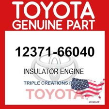 Genuine Toyota 12371-66040 Insulator Engine Mounting Rear No.1 1237166040 OEM