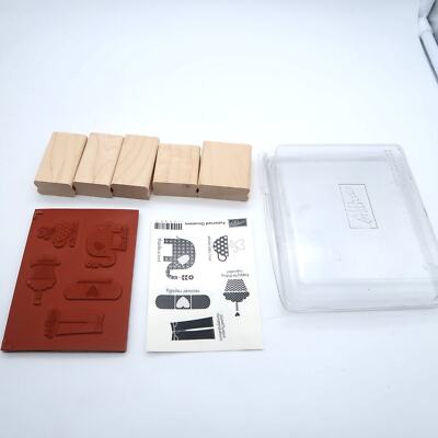 Stampin Up Patterned Occasions Rubber Stamps 129621 Thanks Love Recover Birthday