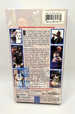Shaquille O'Neal - Larger Than Life (VHS, 1995) Shaq NBA Orlando