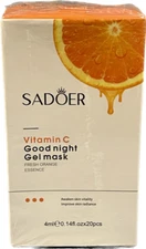 SADOER Good Night Gel Mask Moisturizing Restorative Daub-Vitamin C NEW IN BOX