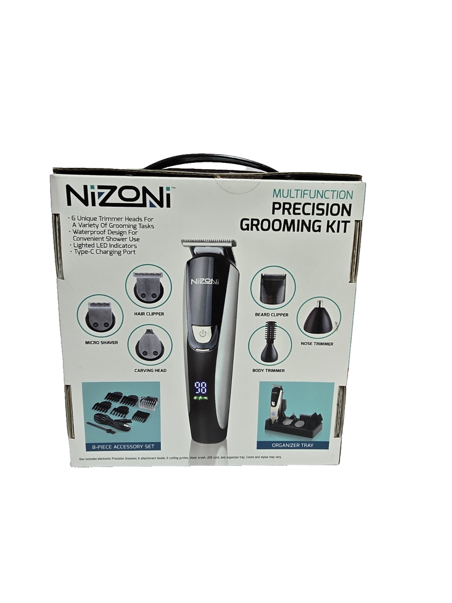 Nizoni Precision Grooming Kit 18 Piece & Charging Station Hair