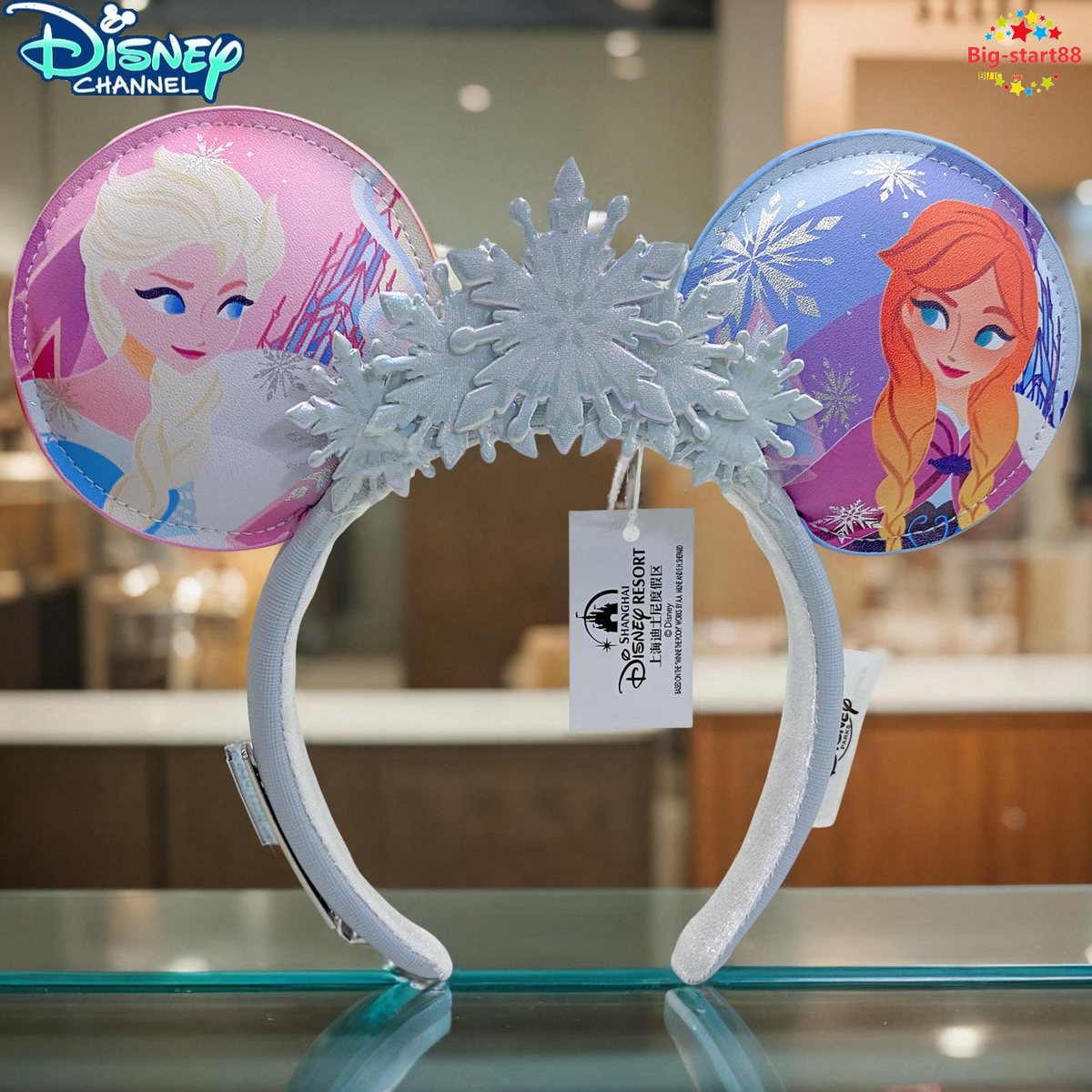 Disney Parks Frozen Anna Elsa Snowflake Ears Loungefly  display picture 1