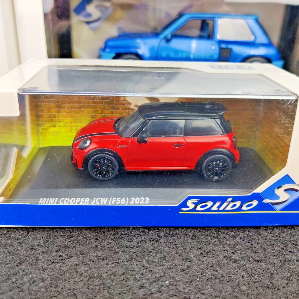 AUTO SOLIDA MINI COOPER F56 JOHN WORKS CHILI RED 2023 1:43 NUOVA SCATOLA - Immagine 2 di 4